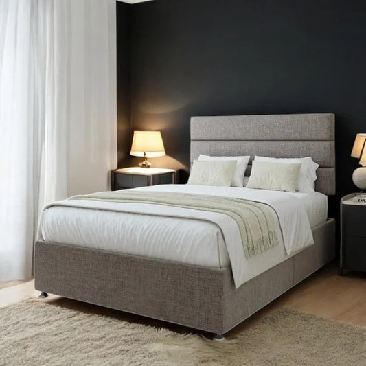 Versatile Woven Fabric Divan Base with Optional Storage Drawers