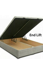 Ottoman Divan Storage Bed Base with Gas Lift – Upholstered Frame (All UK Sizes)