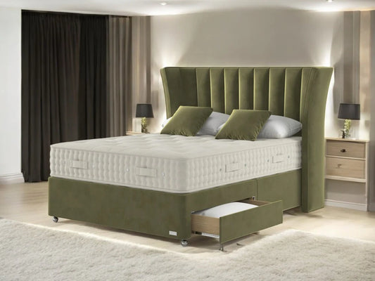 Majesty Winged Divan Bed with Storage Drawers