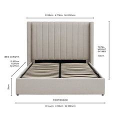 Madison Ottoman gas lift bed