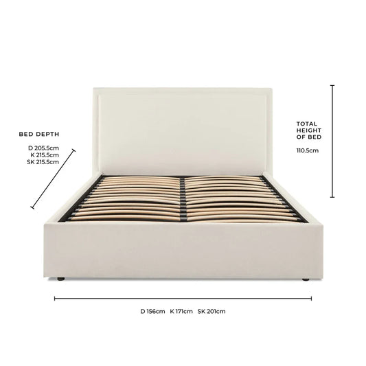 Wayfair luxury bed with option of Gas lift storage